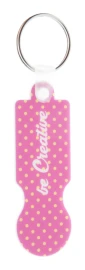 Keyring with shopping trolley coin | Plastic | Full color graphics