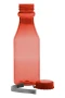 Wasserflasche mit Trageschlaufe | Transparenter Kunststoff | 500 ml