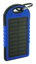 Batterie externe | Plastique & silicone | 4000 mAh | Chargeur solaire | Lampe torche LED