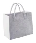 Sac de courses | Feutre et RPET | 35,0 x 35,0 x 18,0 cm | Durable