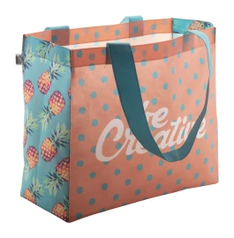 Borsa della spesa | RPET | 34 x 29 x 14,5 cm | Motivo personalizzabile | Stampa inclusa