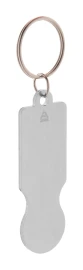 Shopping trolley coin keyring | Recycled aluminium | 23x69x2 mm | Sustainable
