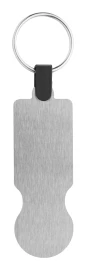 Sleutelhanger | Roestvrij staal | Winkelwagen muntje