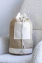 Sailor bag | Jute and cotton | 23x45cm | Drawstring closure