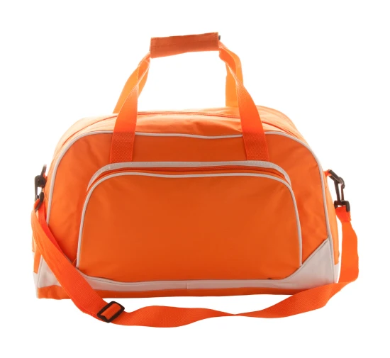 Sports bag | Polyester 300g/m²| 42x24x20cm | Adjustable shoulder strap & zipped compartment | Orange
