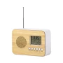 Radio desk clock | Bamboo | Calendar and alarm functions