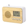 Radio desk clock | Bamboo | Calendar and alarm functions