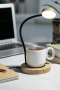Lampe de table chauffe-mug | Bambou | Comprend un chargeur
