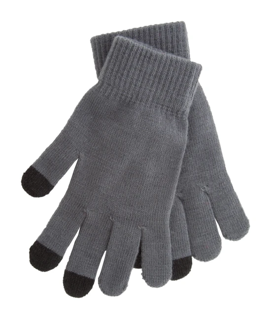 Touch screen gloves | Polyester | One size | Ash grey