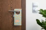 Door hanger | rPET and felt | Including a label | Reusable