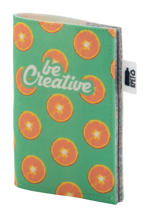 Paspoorthoes | rPET | Drukknoopsluiting | Volledige kleurendruk | Wit;grijs