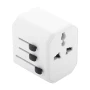 Travel adapter | ABS | 63×53×55 mm | World-wide | 1 USB & 1 USB-C