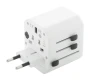 Adaptateur de voyage | ABS | 63×53×55 mm | Universal | 1 USB & 1 USB-C