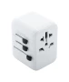 Travel adapter | ABS | 63×53×55 mm | World-wide | 2 USB & 1 USB-C fast charger