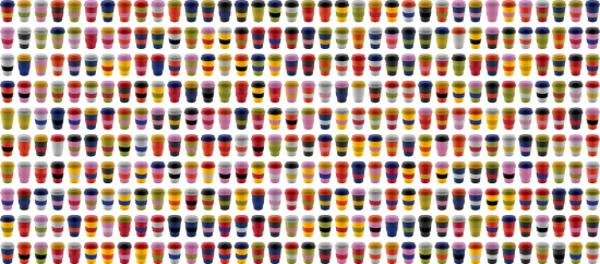 Thermobeker | 300ml | Kunststof | Siliconen grip | Meerkleurig