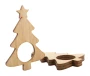 Set di porta tovaglioli | Compensato di bambù | 4 pezzi | A forma di albero di Natale