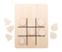 Jeu de morpion design de Noël | Bois | Avec 10 jetons