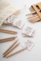 Weihnachtliches Memory-Spiel | Baumwolle, Holz, Papier | Mit Holzstiften