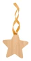 Christmas tree ornament | Bamboo | With golden ribbon