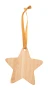 Christmas tree ornament | Bamboo | With golden ribbon