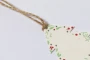 Décoration de Noël  | Papier semence et jute | Graines de pétunia