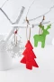 Weihnachtsdekoration | Filz | Rentier, Schneeflocke oder Baum