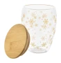 Thermobecher Weihnachten | Glas | 310 ml | Schneeflocken-Design