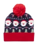 Christmas hat | Soft acrylic | With LED light | Santa & Reindeer | Battery included