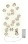 Weihnachtslichterkette | Holz | Schneeflockenform | 20 LED-Lichter