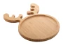 Christmas snack plate | Bamboo | Reindeer shape