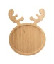 Christmas snack plate | Bamboo | Reindeer shape