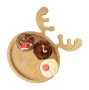 Christmas snack plate | Bamboo | Reindeer shape