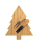 Christmas cheese knife set | Bamboo | Tree shaped cutting board