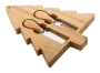 Christmas cheese knife set | Bamboo | Tree shaped cutting board