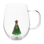 Kerstmok | Borosilicaatglas | 550ml | Driedimensionale kerstboom
