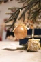 Bola de Navidad con purpurina | Espuma PU | ⌀7,5cm | Con colgador de cinta