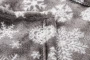 Weihnachtsdecke | RPET | 120x150 cm | Mit Papierkarte und Schleife | Schneeflocken-Design