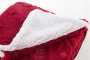 Weihnachtsdecke | RPET-Polyester | 120x150 cm | Schneeflockenmuster | Wendbar