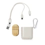 Câble chargeur USB | Paille de blé écologique & bambou | Entrées USB, USB-C