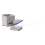 Multifunktionaler Stifthalter | Mit USB-Hub | Weizenstroh | Kabelloses Ladegerät