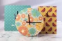 Horloge murale | Bois HDF | Forme ronde