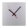 Horloge murale | Aluminium brossé | Forme carrée