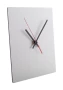 Horloge murale | Aluminium brossé | Forme carrée