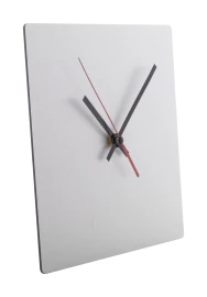 Horloge murale | Aluminium brossé | Forme carrée