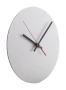 Wall clock | Brushed aluminium | Round shape