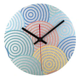 Horloge murale | Aluminium brossé | Forme ronde