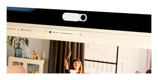 Webcam blocker | Plastic | Zelfklevende achterkant | Anti spion | Wit