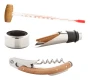 Set à vin 4 pièces | Thermomètre inclus | Bambou | Durable