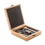 Set à vin 4 pièces | Thermomètre inclus | Bambou | Durable