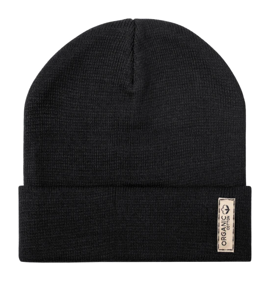 Winter hat | Organic cotton 300g/m² | Sustainable | Black